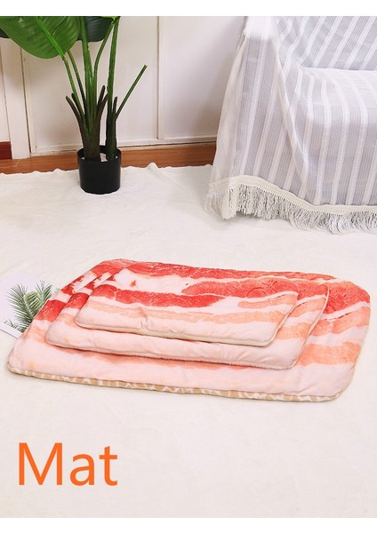 Pastırma Mat Tarzı M Beden Yaratıcı Pet Yastık Battaniye Yumuşak Kadife Pizza Yumurta Maması Meyve Baskılı Köpek Kediler Uyku Matı Kış Sıcak Battaniye Evcil Hayvan Ürünleri (Yurt Dışından)