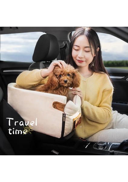 Kare Gri Stil 42X20X22CM Köpek Araba Koltuğu Merkezi Kontrol Kaymaz Köpek Taşıyıcıları Güvenli Araba Kol Dayama Kutusu Küçük Köpek Pet Araba Koltuğu Için Booster Kulübesi Yatak (Yurt Dışından)