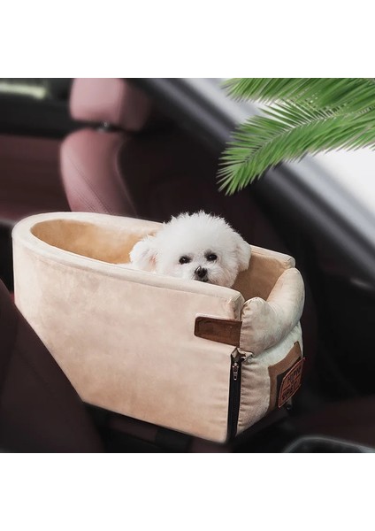 Kare Gri Stil 42X20X22CM Köpek Araba Koltuğu Merkezi Kontrol Kaymaz Köpek Taşıyıcıları Güvenli Araba Kol Dayama Kutusu Küçük Köpek Pet Araba Koltuğu Için Booster Kulübesi Yatak (Yurt Dışından)