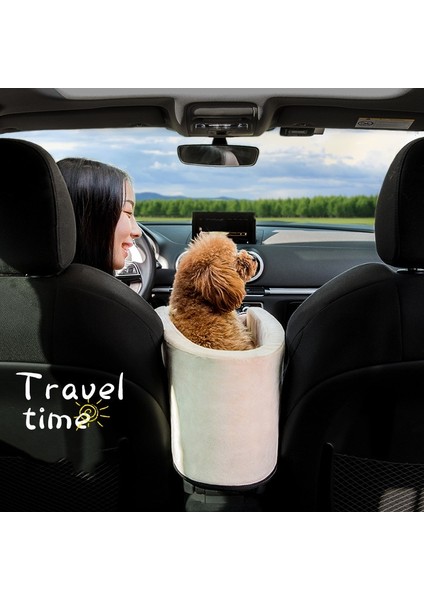 Kare Gri Stil 42X20X22CM Köpek Araba Koltuğu Merkezi Kontrol Kaymaz Köpek Taşıyıcıları Güvenli Araba Kol Dayama Kutusu Küçük Köpek Pet Araba Koltuğu Için Booster Kulübesi Yatak (Yurt Dışından)