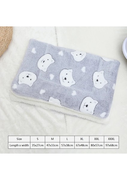 No.7 Tarzı Xxl 80X57CM Yumuşak Flanel Kalınlaşmış Pet Yumuşak Polar Ped Pet Battaniye Yatak Mat Yavru Köpek Kedi Kanepe Yastık Ev Halısı Sıcak Tutmak Uyku Örtüsü (Yurt Dışından)