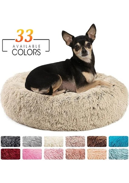 Açık Yeşil Tarzı 50CM Pet Yatak Köpek Kedi Uzun Peluş Süper Yumuşak Uyku Kanepe Yıkanabilir Renkli Yuvarlak Yatak Kış Sıcak Köpek Kedi Uyku Mat Evcil Hayvan Malzemeleri (Yurt Dışından) fırsatları
