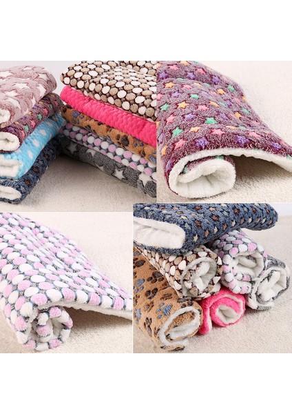 Mavi Kedi Stili 55X42 Süper Yumuşak Pet Köpek Kedi Kış Sıcak Battaniye Yatak Paspaslar Pedleri Rahat Köpek Yavrusu Kanepe Yatak Yastık Slipcover Sıcak Tutmak Uyku (Yurt Dışından) fırsatları