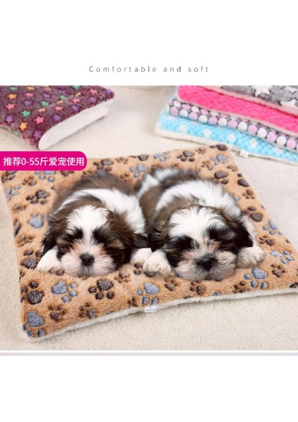 Mavi Kedi Stili 55X42 Süper Yumuşak Pet Köpek Kedi Kış Sıcak Battaniye Yatak Paspaslar Pedleri Rahat Köpek Yavrusu Kanepe Yatak Yastık Slipcover Sıcak Tutmak Uyku (Yurt Dışından) indirimleri