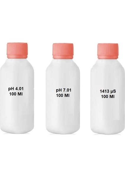 Ph 4.01 - 7.01 -1413 Μs İletkenlik Ec Kalibrasyon Sıvısı Tampon Çözelti 100 ml