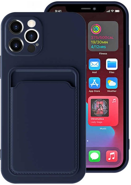 iPhone 12 Pro Uyumlu ​​zore Ofix Kapak-Lacivert