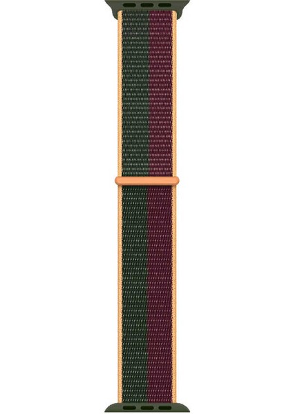 Alan Tech Watch Ultra 49MM Kordon Uyumlu Krd-03 Hasır Strap Kayış Zore Cherry Green