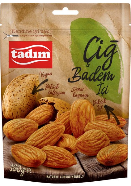 Çiğ Badem İçi 180 gr