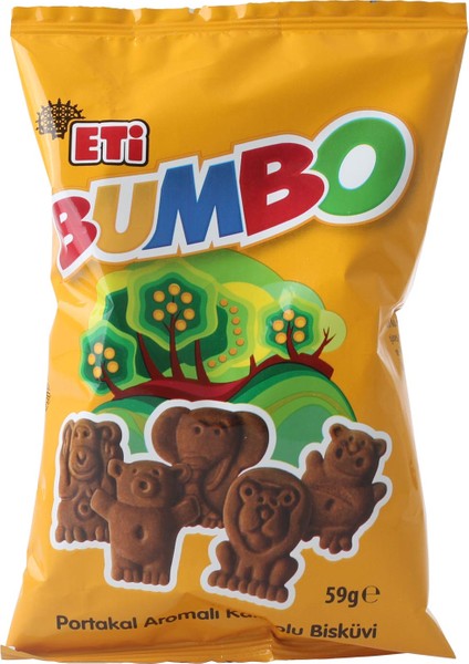 Bumbo Portakallı Kakaolu Bisküvi 59 gr
