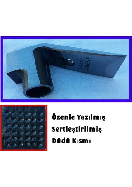 Meşhur Sürmene Büyük Boy Keser El Yapımı Çelik Keser A+ Kalite + Saplı