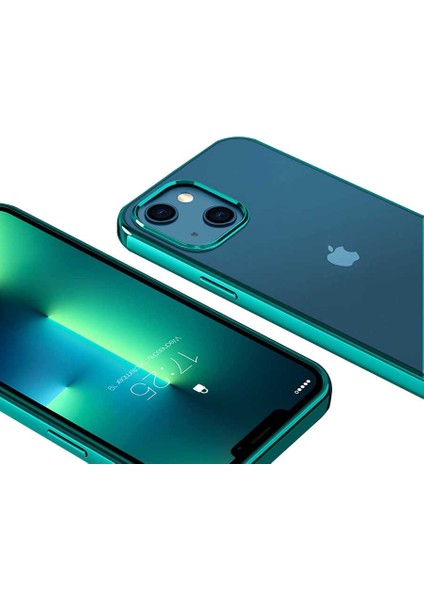 Alan Tech iPhone 13 Uyumlu Zore Pixel Kapak-Yeşil