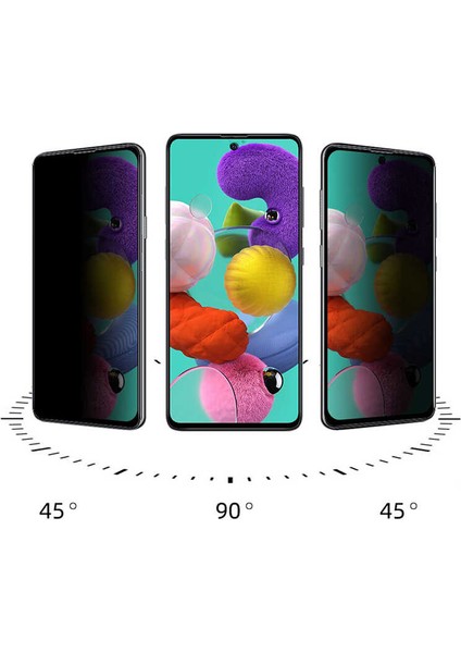 Xiaomi Redmi Note 11S Global Uyumlu Davin 5d Privacy Cam Zore Ekran Koruyucu