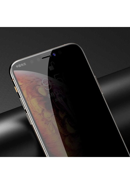 iPhone 12 Uyumlu Davin 5d Privacy Cam Zore Ekran Koruyucu