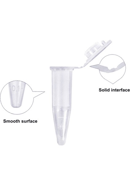 Düz Kapaklı 500 Adet Tüp, 1.5ml Mikrosantrifüj Tüpü, Reaksiyon Tüpü (Yurt Dışından) modelleri