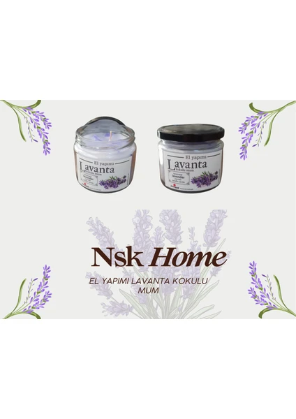 NSK Home  El Yapımı Kokulu -Kavananolu Mum 330 cc