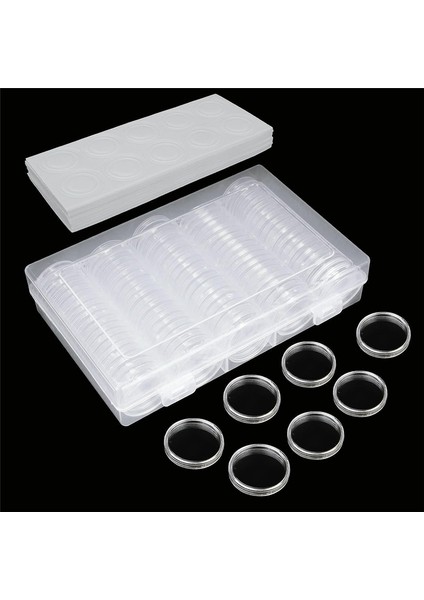Madeni Para Kapsülleri 30MM Plastik Madeni Para Tutucular, Köpük Korumalı Contalı Madeni Para Toplama Malzemeleri (17/20/25/27/30MM) -3 Paket (Yurt Dışından) modelleri