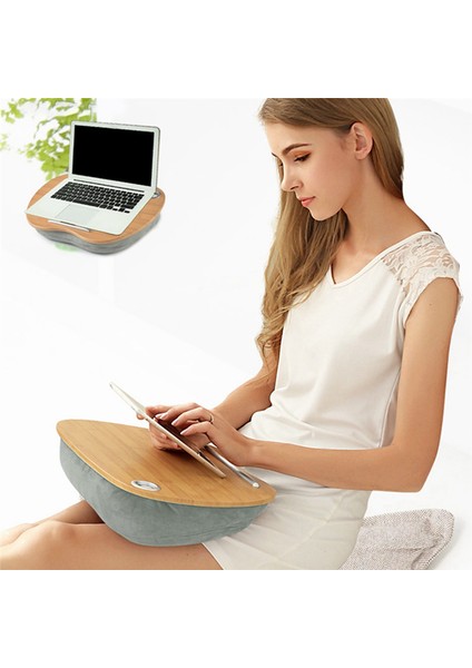 Yastık Minderli Kucak Masası Taşınabilir Bambu Dizüstü Bilgisayar Masası Yastık Kucak Masası Çalışma Masası 14 Inç Bilgisayar Dizüstü Bilgisayar Için (Yurt Dışından) fiyatları