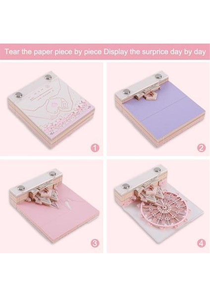 3D Not Defteri Işıklı Masa Takvimi, 2024 Takvim 3D Not Defteri Artopad Gravür, Sanatçı Masa Takvimi (Yurt Dışından) modelleri