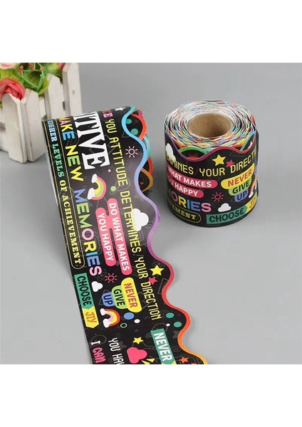 Bülten Tahtası Kenarlıkları Taraklı Kenarlık Sınıf Dekorasyonu Için Teşvik Kesimi Kenar Dekorasyonu Arka Plan Kağıdı 16M (Yurt Dışından) modelleri