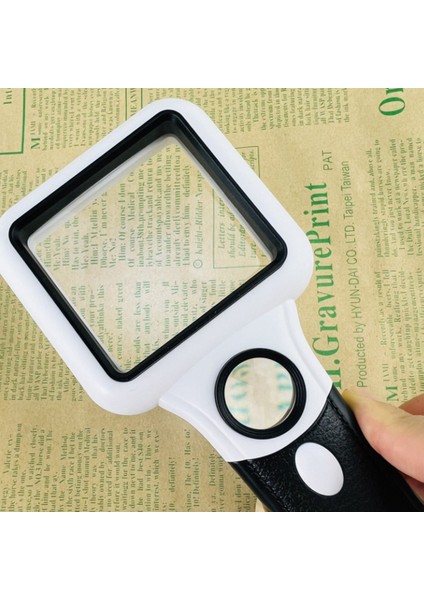 El 5x 45X Işıklı Büyüteç 3 LED + Uv Lamba Okuma Büyüteç Takı Banknot Muayene Büyüteç (Yurt Dışından) fırsatları