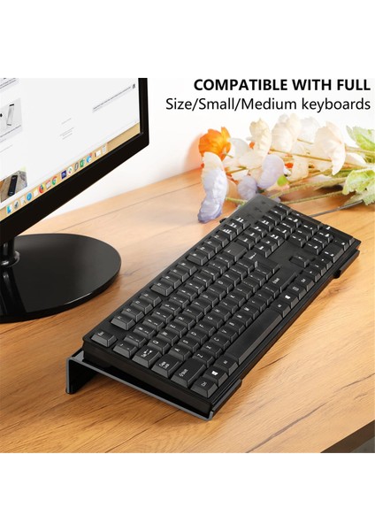 Masa Için Akrilik Bilgisayar Klavye Standı, Klavye Yükseltici Eğim Kaldırma, Masaüstü Için Klavye Tutucu, Masa Klavye Kaldırıcı (Yurt Dışından) fiyatları