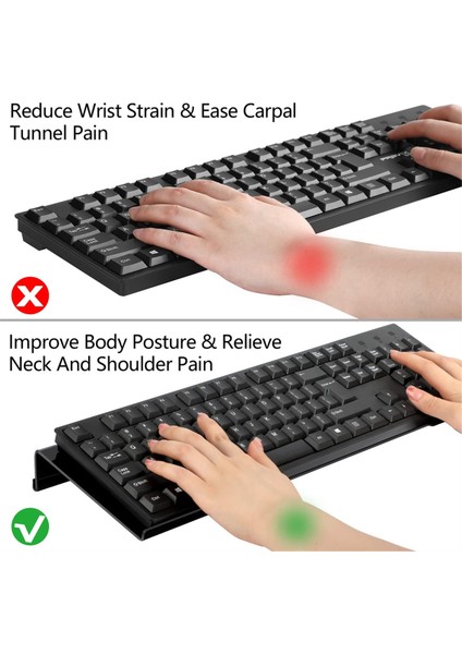 Masa Için Akrilik Bilgisayar Klavye Standı, Klavye Yükseltici Eğim Kaldırma, Masaüstü Için Klavye Tutucu, Masa Klavye Kaldırıcı (Yurt Dışından) modelleri