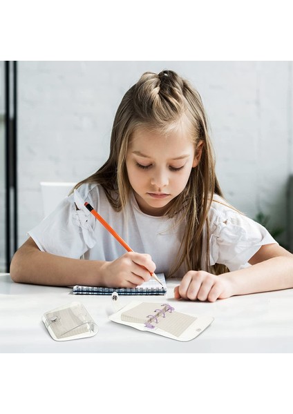 Adet Şeffaf 3 Telli Dosya Kapağı Pvc Şeffaf Defter Gevşek Yaprak Mini Bağlayıcı 80 Iç ve Doldurulabilir Çanta ile (Yurt Dışından)