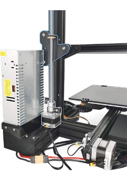 3 Çift Z Ekseni Kiti Için, 3, 3 Pro Için Alüminyum Kurşun Vida Çift Z Step Motor Yükseltme Kiti (Yurt Dışından)