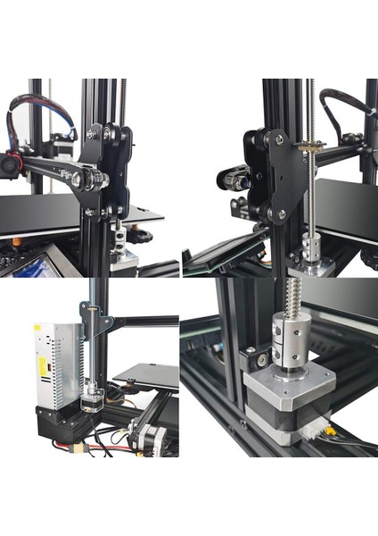 3 Çift Z Ekseni Kiti Için, 3, 3 Pro Için Alüminyum Kurşun Vida Çift Z Step Motor Yükseltme Kiti (Yurt Dışından)