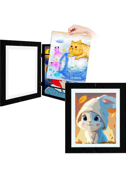 Çocuk Sanat Çerçeveleri, Önden Açılır Çocuk Sanat Sergileme Çerçeveleri 13,8X10,4 Inç, Çocuklar Için Çizim Işçiliği (Beyaz, 2 Adet) (Yurt Dışından) indirimleri
