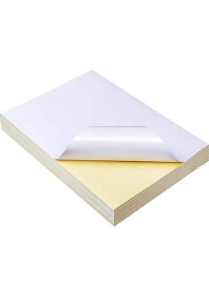 50 Yaprak A4 Beyaz Kendinden Yapışkanlı Su Geçirmez Etiket Etiket Mürekkep Püskürtmeli Yazıcı Fotokopi Makinesi Için Parlak Yüzey Kağıdı (Yurt Dışından)