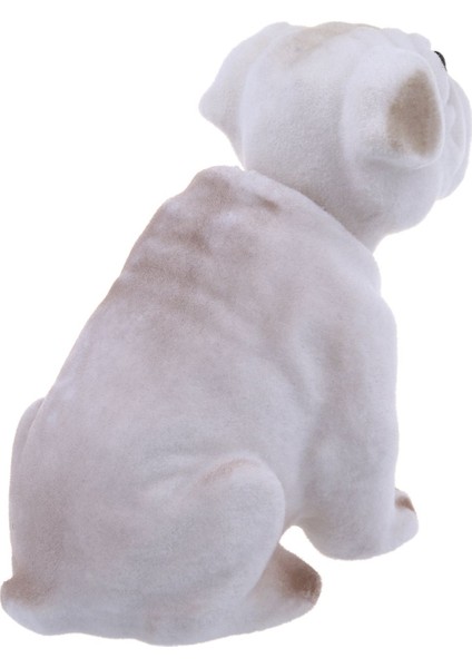Beyaz Açık Gri Araba Için Kafa Sallayan Bulldog Köpek Dekorasyonu Sallayarak (Yurt Dışından) fırsatları
