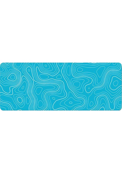 Topografik Kontur Genişletilmiş Büyük Mouse Pad Bilgisayar Klavye Fare Mat Mousepad 2mm Kaymaz 11.8X31.5 Inç C (Yurt Dışından)