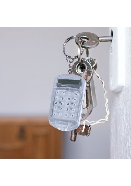 Şeffaf Plastik Muhafaza 8 Haneli Elektronik Mini Hesap Makinesi Anahtarlıklı (Yurt Dışından) modelleri