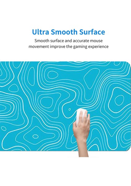 Topografik Kontur Genişletilmiş Büyük Mouse Pad Bilgisayar Klavye Fare Mat Mousepad 2mm Kaymaz 11.8X31.5 Inç C (Yurt Dışından) modelleri