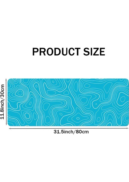 Topografik Kontur Genişletilmiş Büyük Mouse Pad Bilgisayar Klavye Fare Mat Mousepad 2mm Kaymaz 11.8X31.5 Inç C (Yurt Dışından) fırsatları