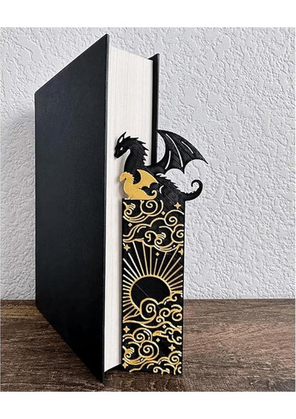 Erkekler Için Dragon Kitap Ayraçları, Okumayı Sevenler Için Kitap Ayraçları, Siyah ve Altın Okumak Için Kitap Ayraçları, A (Yurt Dışından)