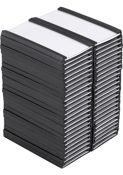 Metal Raf Için Şeffaf Plastik Koruyuculu Manyetik Veri Kartı Tutuculu 50 Adet Manyetik Etiket Tutucu (1 x 2 Inç) (Yurt Dışından) modelleri