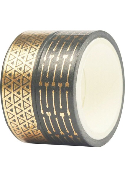 10 Rulo Folyo Washi Bant Seti Kağıt Scrapbooking Yapıştırıcı Maskeleme Dıy (Yurt Dışından)