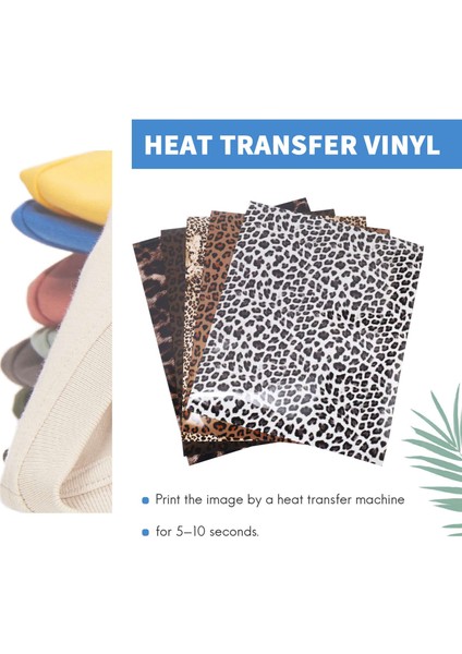 Adet Isı Transferi Vinil Paket 12X10 Inç Baskı Leopar Htv Vinil Craft Film Konfeksiyon Giyim T-Shirt Dekorasyon Için (Yurt Dışından) fırsatları