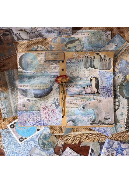 100 Adet Vintage Scrapbooking Etiket Önemsiz Dergisi Sanat Estetik Süsleme Dıy Kolaj Albümü Resim Çerçeveleri B (Yurt Dışından) fiyatları