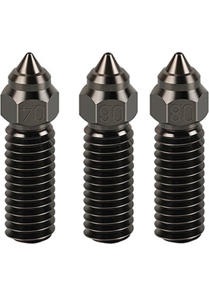 3 Adet K1 Püskürtme Kiti Sertleştirilmiş Çelik 600MM/S Yüksek Hızlı Baskı Için K1 / K1 Max / - 3D Yazıcı Siyah 0.4/0.6/0.8mm (Yurt Dışından)