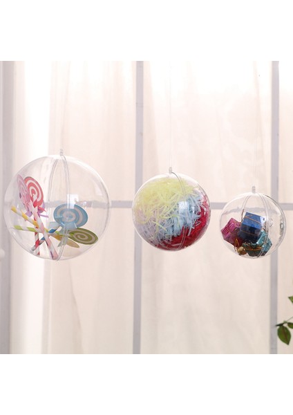 Yepyeni Şeffaf Açılabilir Plastik Top Şeffaf Biblo Dekorasyon Hediye Kutusu 3cm (Yurt Dışından) indirimleri