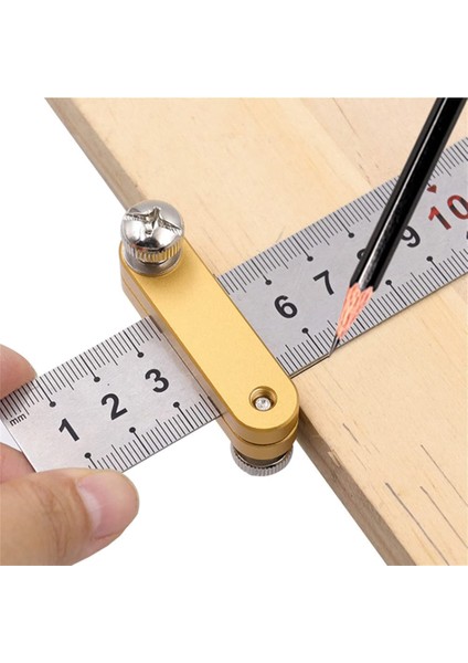 2 Adet Merkezi Scriber Markalama Aracı Paslanmaz Çelik Cetvel Konumlandırma Blok Ölçeği Ağaç Işleme Aletleri (Yurt Dışından) fiyatları