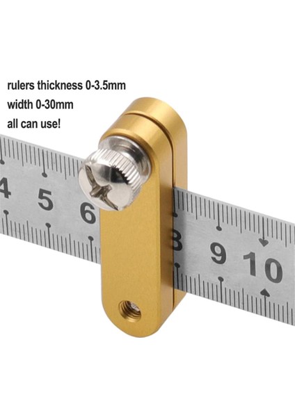 2 Adet Merkezi Scriber Markalama Aracı Paslanmaz Çelik Cetvel Konumlandırma Blok Ölçeği Ağaç Işleme Aletleri (Yurt Dışından) fırsatları