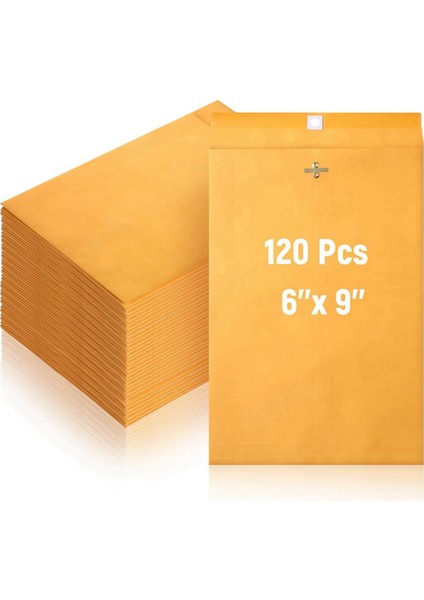 x 9 Inç Yapışkanlı Mühürlü Tokalı Zarflar, 28LB Kraft Kağıttan Yapılmış Küçük Tokalı Posta Zarfları, Toplu 120 Paket (Yurt Dışından) fiyatları