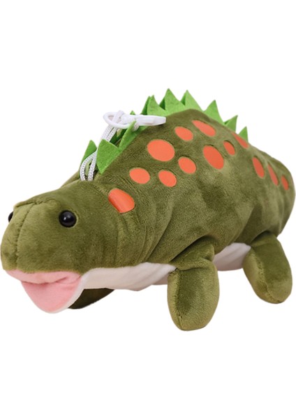 Dinozor Öğrencileri Kalem Kutusu Kalem Çantası Peluş Oyuncak Çocuk Oyuncağı Saklama Çantası Bebek Hediye Karikatür Sevimli Kalem Kılıfı Yeşil (Yurt Dışından)