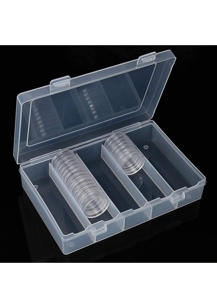 30 mm Madeni Para Kapsülleri Ps Yuvarlak Madeni Para Tutucu Kılıf ve 6 Boyutlu (19/20/22.25/25/27/30MM) Koruma Contası (Yurt Dışından) modelleri