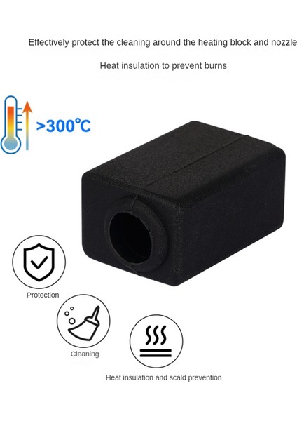 Netpune 4 Plus Için Netpune 4 Max Hotend Isıtma Bolock Isı Yalıtım Kılıfı Için Silikon Çorap (Yurt Dışından)