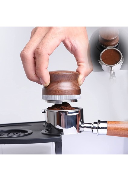 53MM Kahve Distribütörü, Espresso Palmiye Sabotajı, 54MM Portafilter Için Ayarlanabilir Yükseklik Kahve Dengeleyici Aracı (Yurt Dışından)